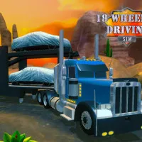 Play 18 Wheeler Driving Sim now!
