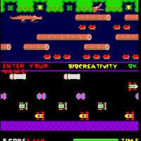 Play Clumpsy Frogger 2D now!