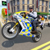 Police Chase Motorbike Driver